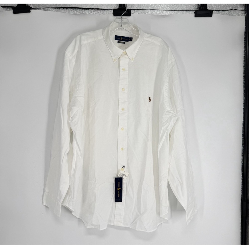 Polo Ralph Lauren Shirt Mens 2XB 2XL Big Chambray Oxford Long Sleeve Button Down
